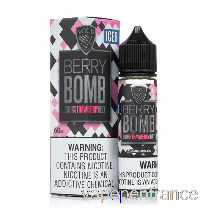Bombe Aux Baies Glacées - E-liquide Vgod - Stylo Vape 60 Ml 6 Mg